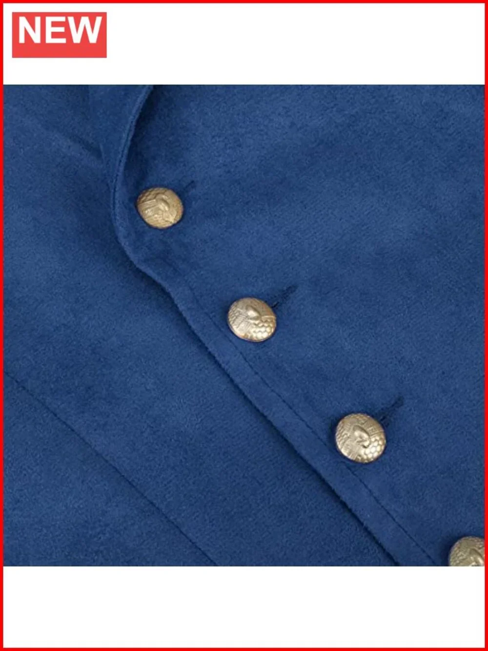 Mens Faux Suede Double Breasted Dress Vest Gothic Steampunk Waistcoat